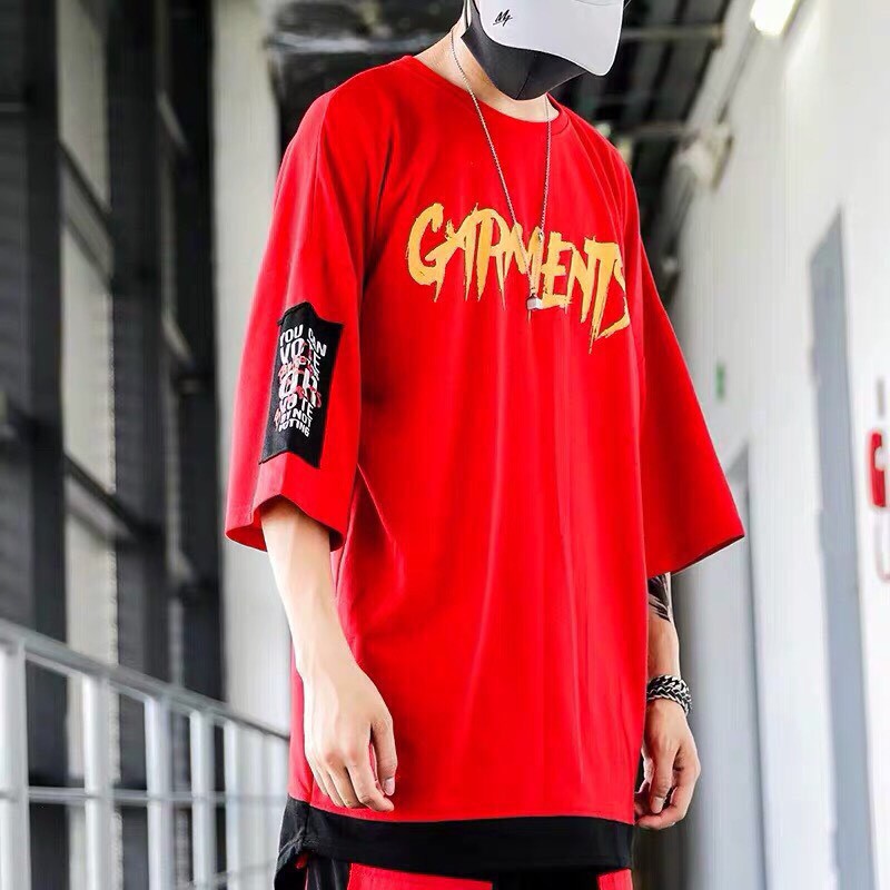 &lt;FREE SHIP&gt; Áo phông nam tay lỡ vải thun cotton co giãn chất mềm mịn y ảnh