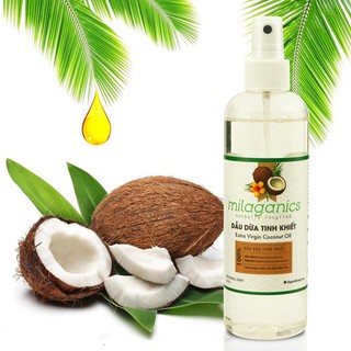 Dầu Dừa Tinh Khiết Milaganics (250 ml)