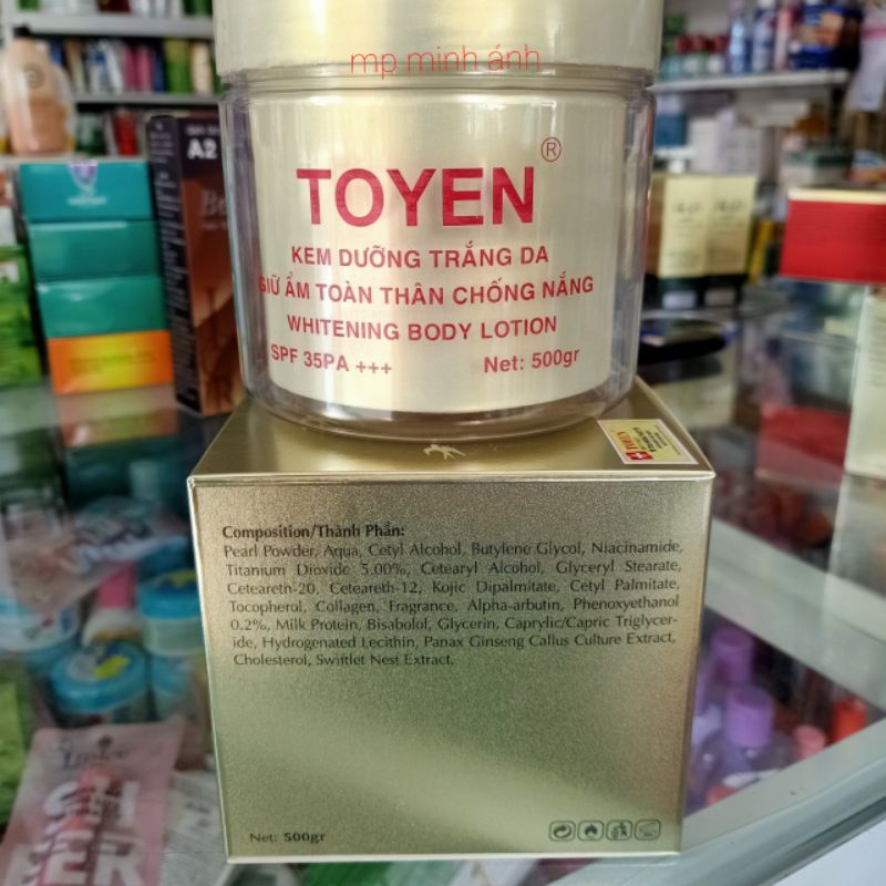 kem toàn thân TOYEN chống nắng giữ ẩm trắng da 500gr [ chính hãng cty ]
