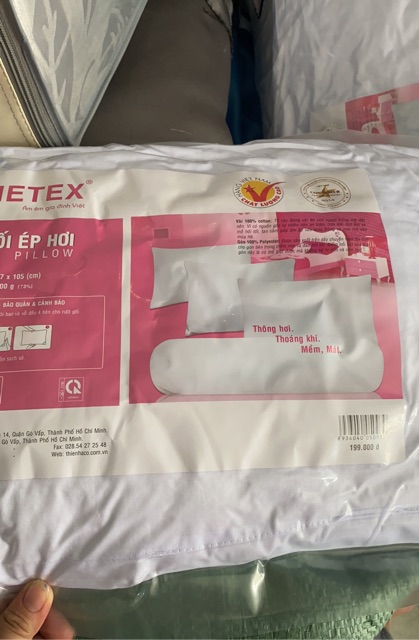 Gối ôm hơi Hometex 37x105cm
