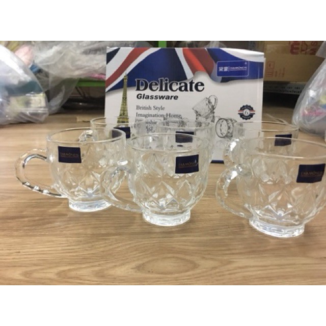 [Freeship]  Bộ 6 ly cực đẹp và sang trọng DM202 - HUMAN's