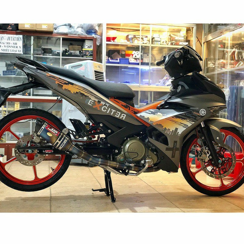 Tem Rời Exciter 150 City xám cam