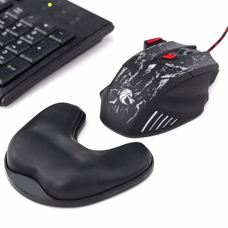 Tấm đệm lót đỡ cổ tay khi dùng chuột máy tính thiết kế trượt có bánh xoay dùng cho máy tính chơi game