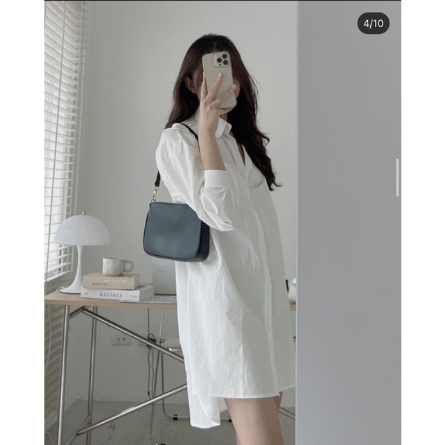 Váy sơ mi thô dáng Hàn, Đầm sơ mi thô dáng Hàn 2022 - Dorita Boutique