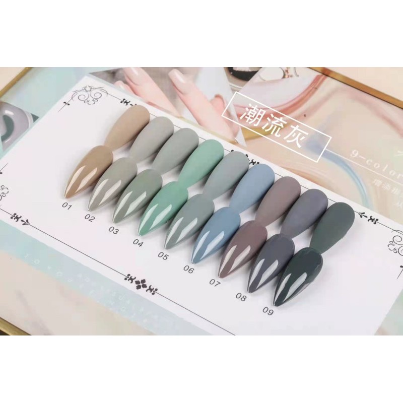 AIFER Sét Sơn gel thạch 9 chai màu !