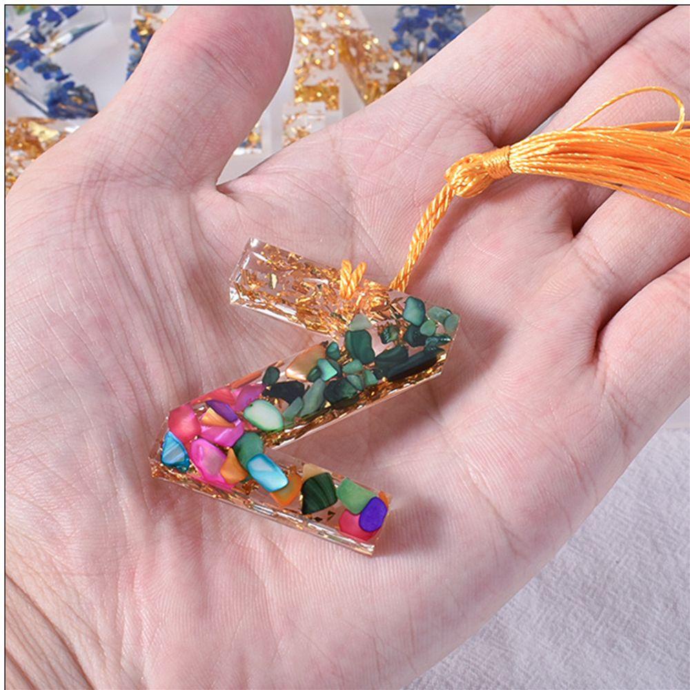 LANSEL Khuôn Nhựa Làm Móc Khóa Nhựa Resin Hình Chữ Cái