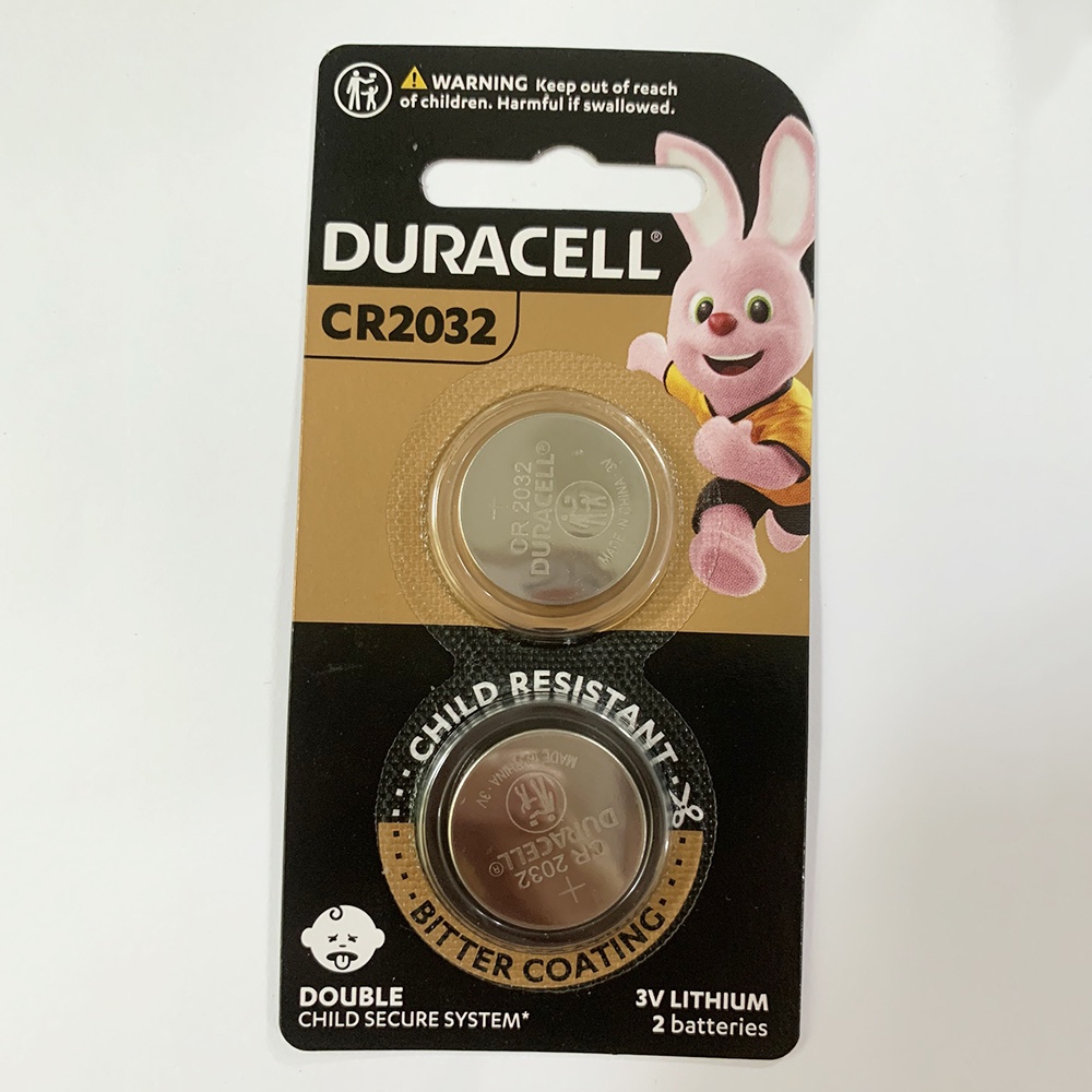Pin CR2032 Duracell Lithium 3V LOẠI TỐT vỉ 2 viên chính hãng
