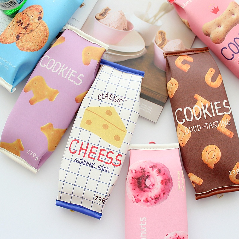 Túi Đựng Bút Chống Thấm Nước Sức Chứa Lớn Họa Tiết Hoạt Hình Dễ Thương