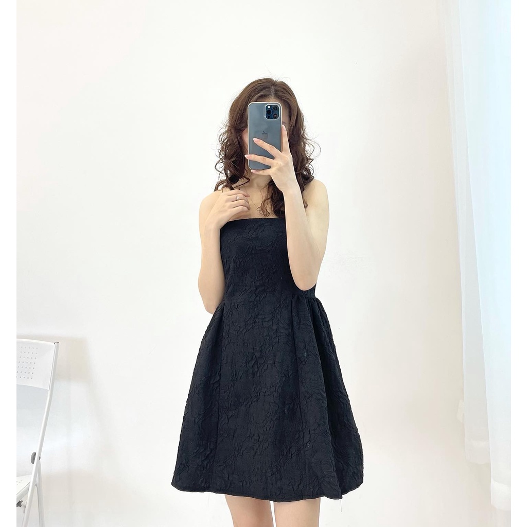 (FREESHIP) Đầm cúp ngực thêu hoa hàng quảng châu Miho house