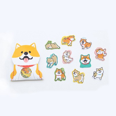 Túi Sticker Hình Chó Shiba Inu & Husky Siêu Dễ