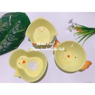 Bát sứ hình con gà cho bé ăn dặm