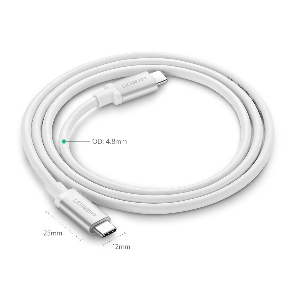 Cáp USB Type C to USB Type C sạc, truyền dữ liệu dài 1m Ugreen 60518