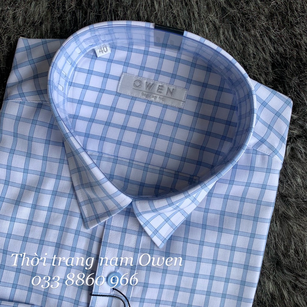 OWEN - Áo Sơ mi dài tay Owen regularfit chất sợi tre 22549- Áo sơ mi nam dài tay