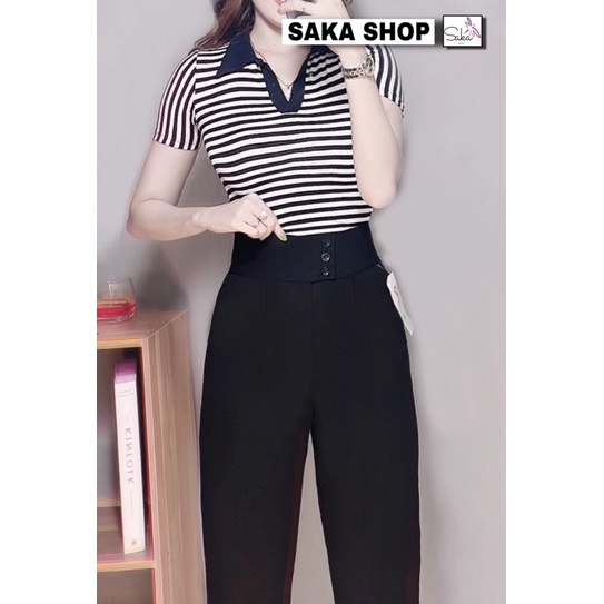 Quần tây nữ công sở dáng baggy 3 nút gài thiết kế đep vải dày dặn 3NL651