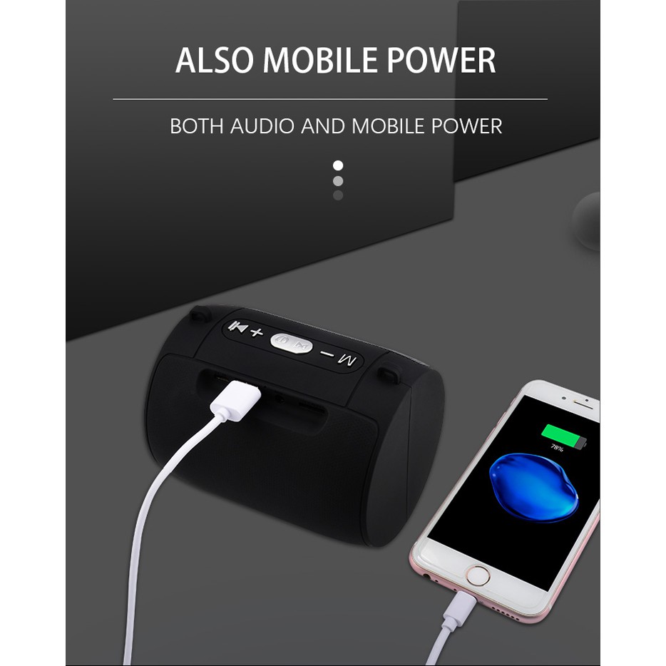 Loa bluetooth di động - có dây đeo thời trang [thẻ nhớ - usb - FM - Bluetooth] dã ngoại hoặc nhảy múa ở công viên