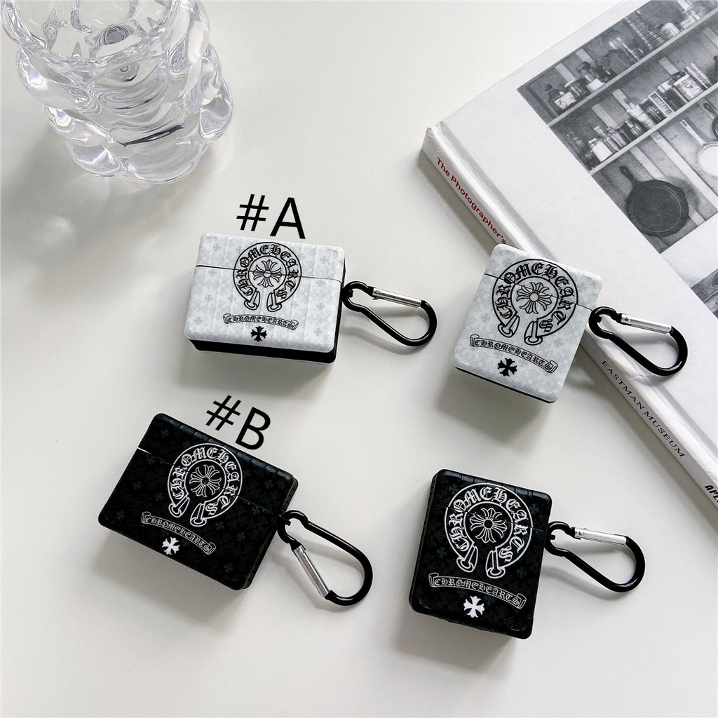 Vỏ Bảo Vệ Hộp Sạc Tai Nghe Bluetooth Mềm Họa Tiết CHROME HEARTS Thời Trang Cho AirPods 1 / 2 / 3 / Pro 2 #Hg500