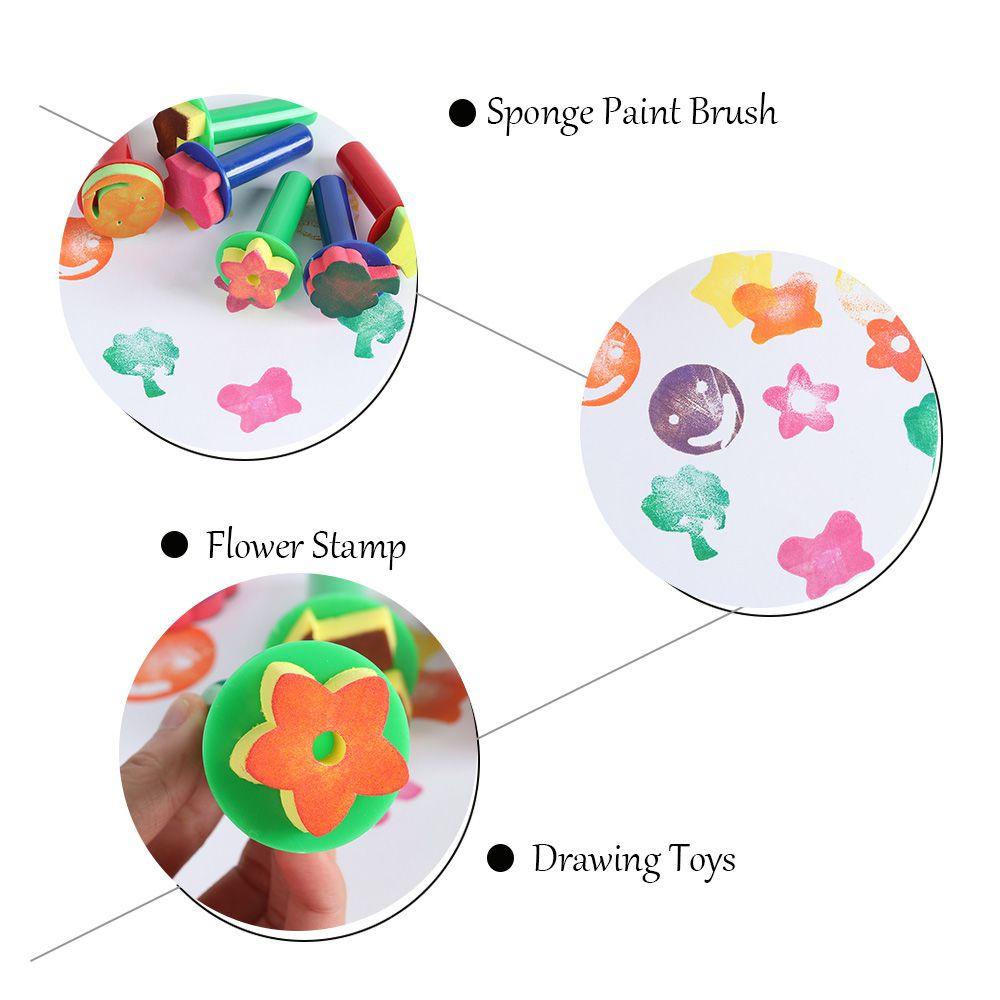 PISTA Set 6 Cọ Vẽ Bằng Bọt Biển EVA DIY