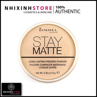 PHẤN PHỦ KIỀM DẦU RIMMEL LONDON STAY MATTE LONG LASTING PRESSED POWDER