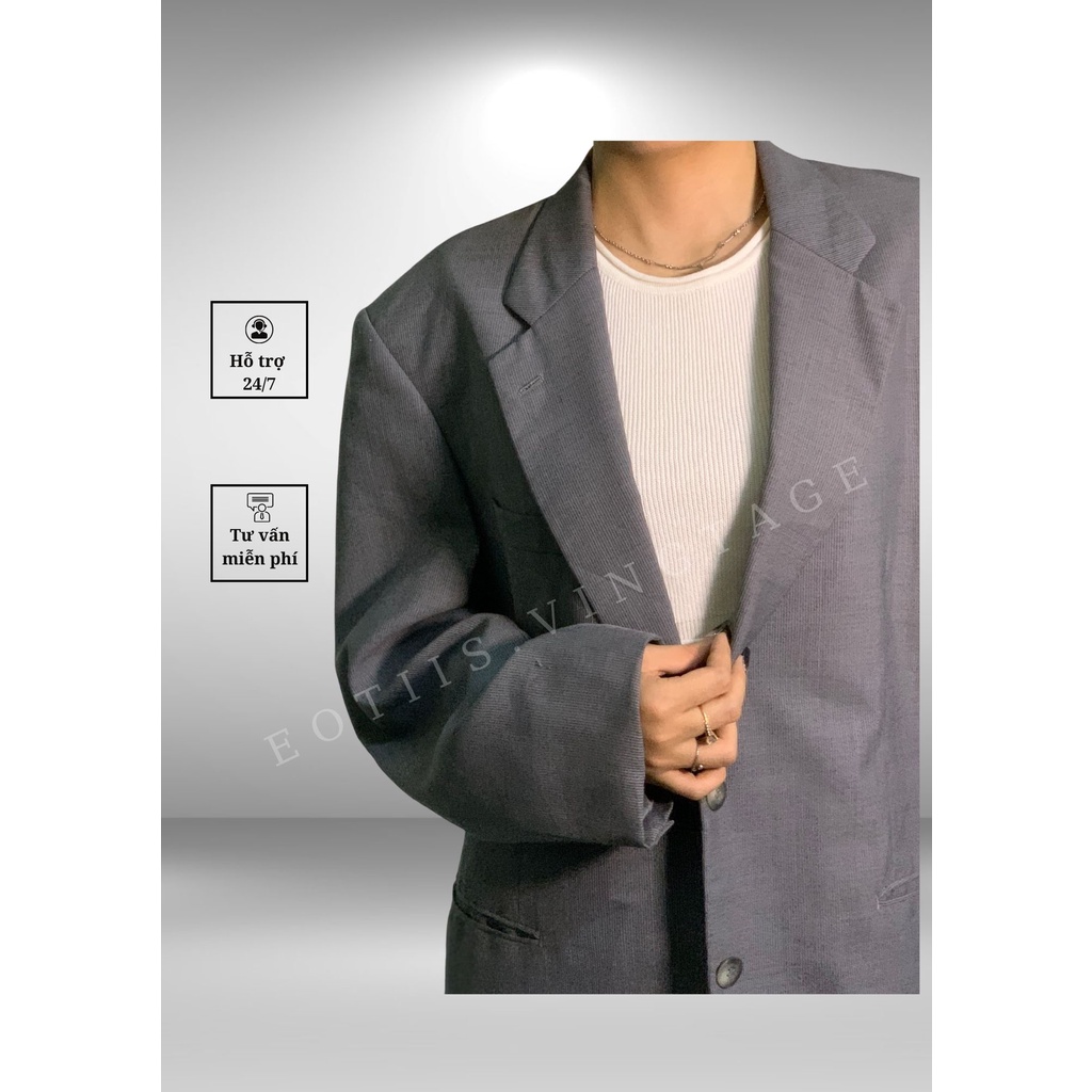 Áo Blazer Nhật màu xám freesize phù hợp cho cả nam và nữ