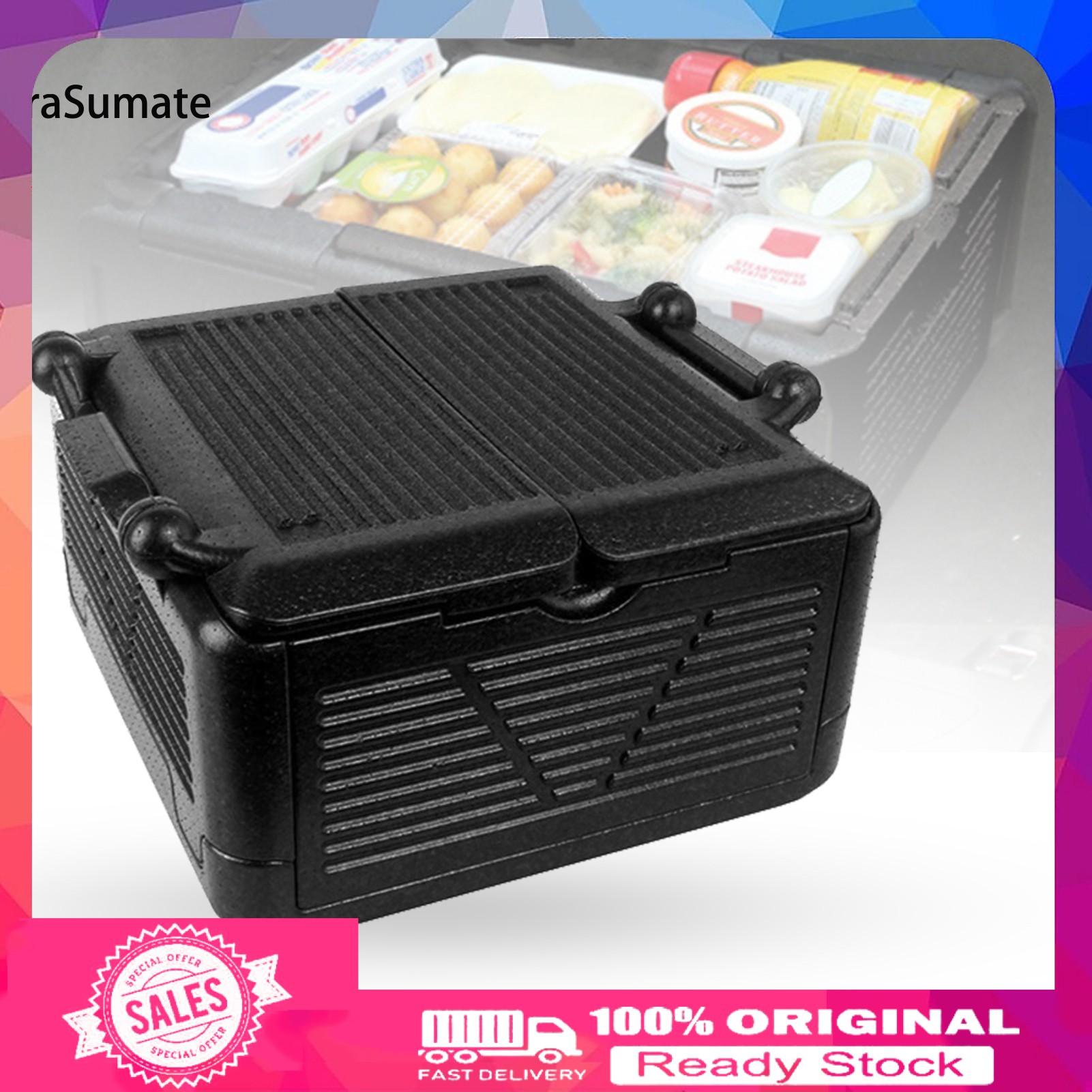 raSumate_my Sports  Travel Cool Appearance Portable Food Warmer Harmless Easy to Use Incubator Insulation Box Easy to Use for Outdoor