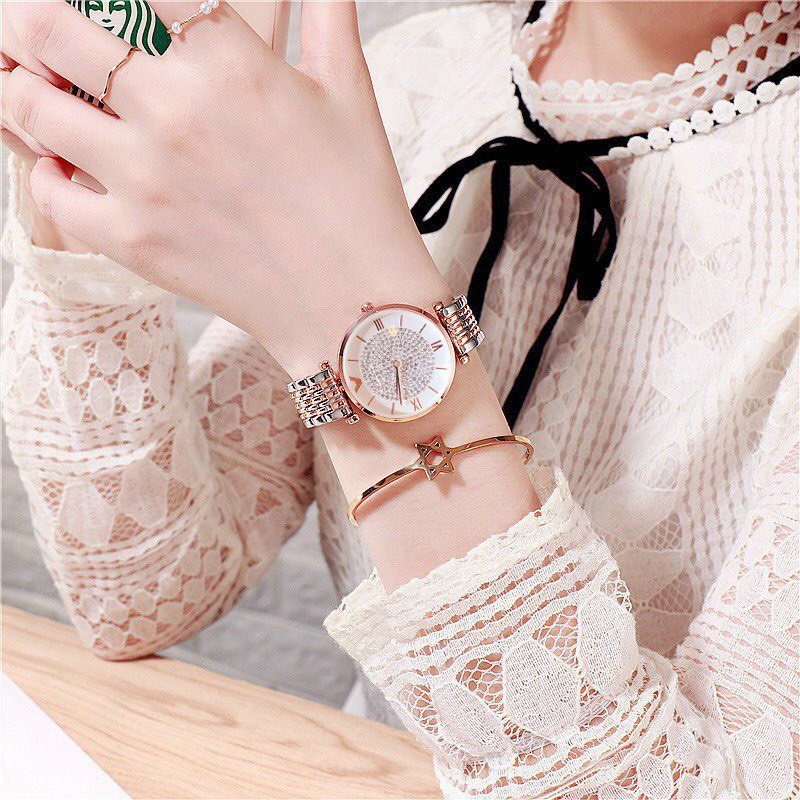 Đồng Hồ Nữ RaNa 842 Dây Kim Loại Cao Cấp Mặt Đính Đá Sang Trọng - Tặng Kèm Hộp | BigBuy360 - bigbuy360.vn