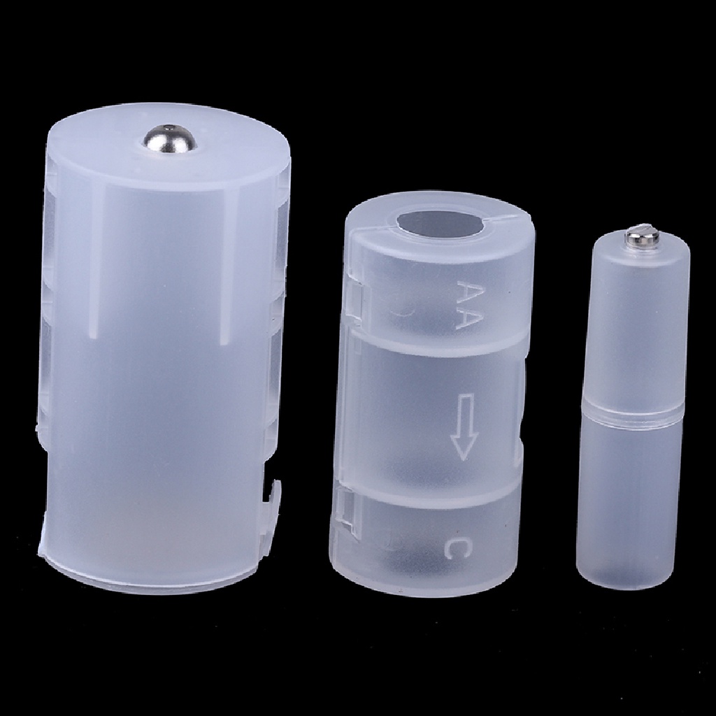 Bộ 3 Đầu Chuyển Đổi Pin AAA Sang AA / AA Sang C / AA Sang D Chuyên Dụng