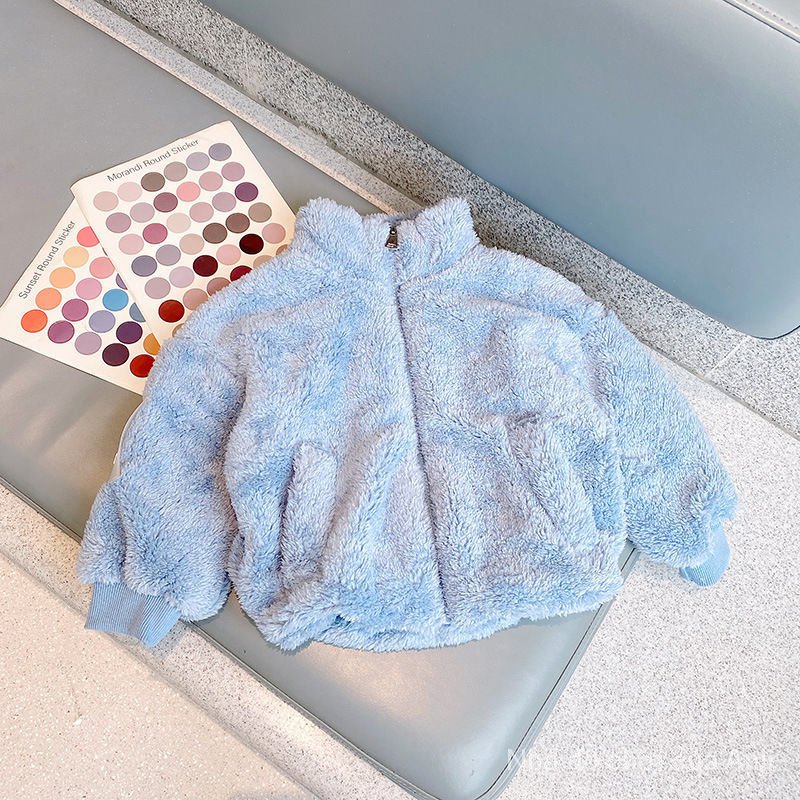 Thick cashmere autumn and winter girls coats