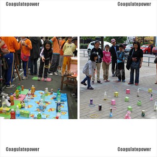【Coagulatepower】 10 Pcs Colorful Hoopla Ring Toss Cast Circle Sets Educational Toy Puzzle Kids
