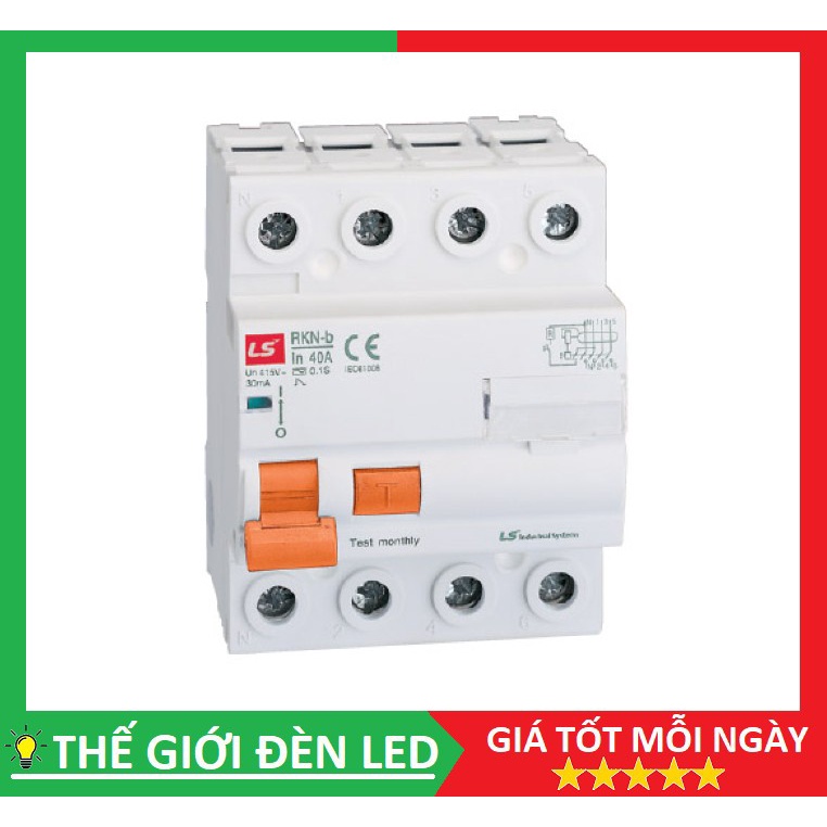 CB chống giật LS - 3P, 63A, HÀNG CHÍNH HÃNG