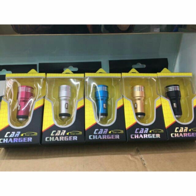 củ sạc trên oto 2 USB CAR loại xịn