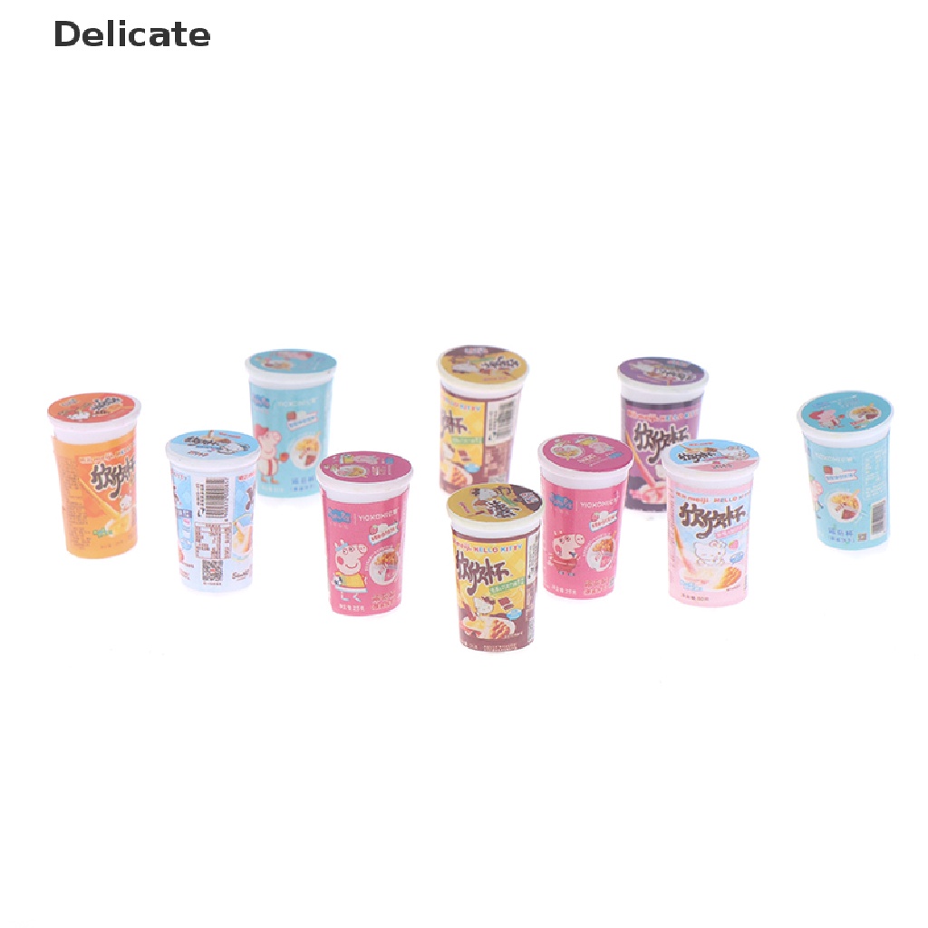 |Tinh Tế| Set 5 Ly Bánh Quy Mini Tỉ Lệ 1 / 12 Cho Bé Chơi Đồ Hàng