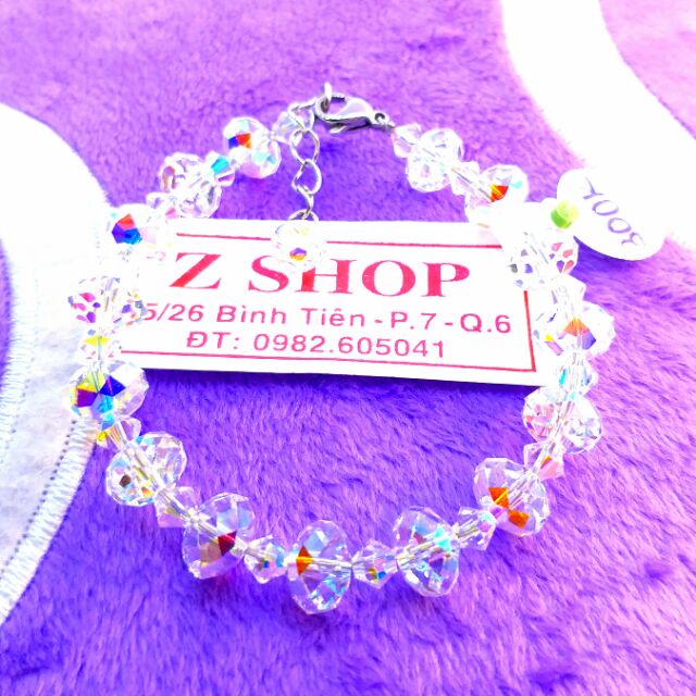 Vòng pha lê nhân tạo nhiều màu LT233