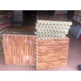 Combo 6 miếng thảm xốp vân gỗ 60x60