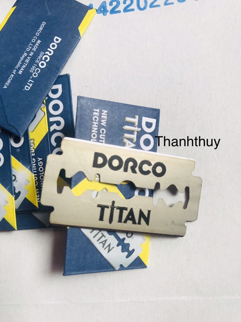 Set 2 Hộp lưỡi lam Trắng Dorco Titan siêu bén
