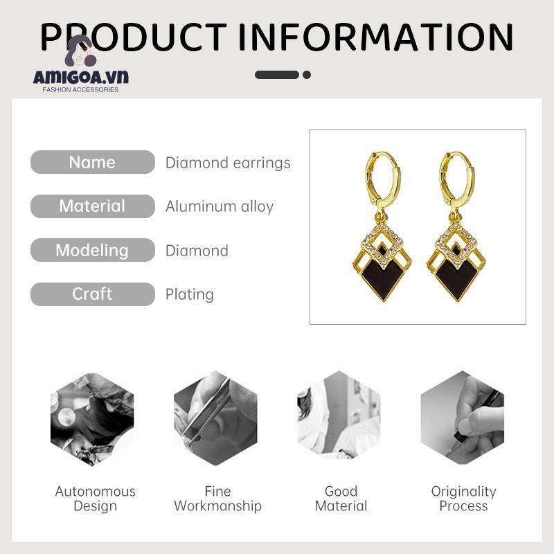 ✨✨Bông Tai Thả Hình Thoi Tinh Tế Thời Trang Cao Cấp