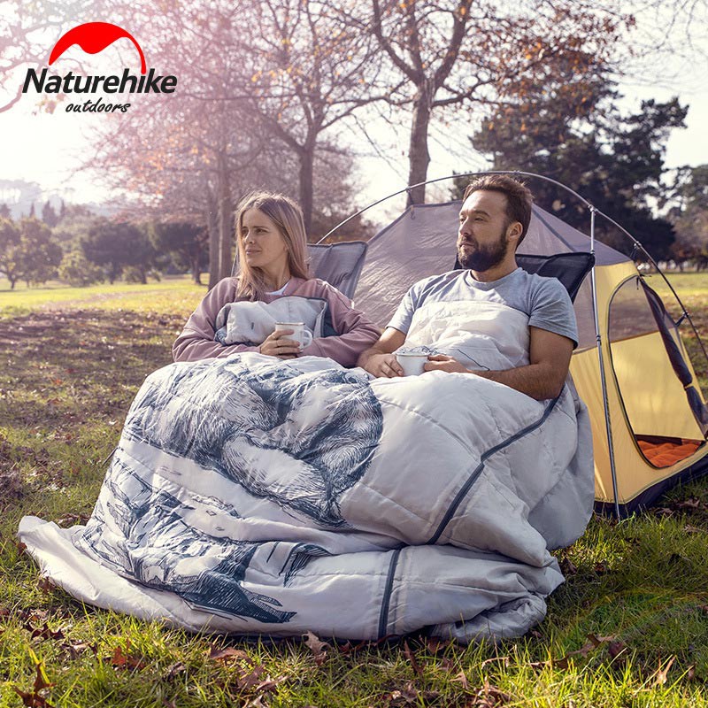 Túi ngủ đôi kèm gối NatureHike NH19S016-D