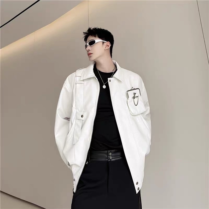 ÁO KHOÁC DA DÁNG BOMBER DÀNH CHO NAM |TAHISHOP|