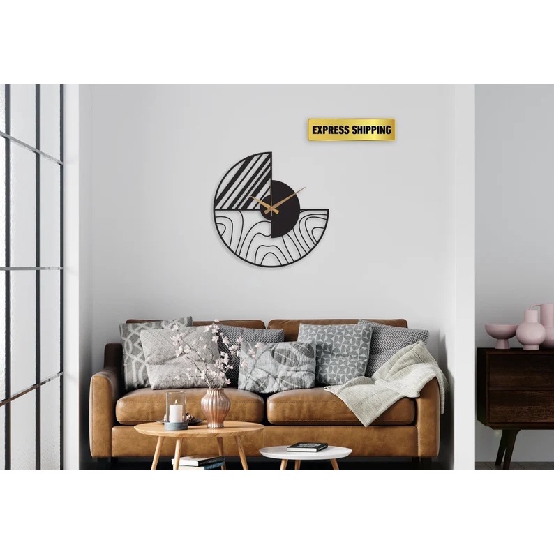 Đồng hồ treo tường Thegioipuzzle bằng kim loại bền đẹp DH014