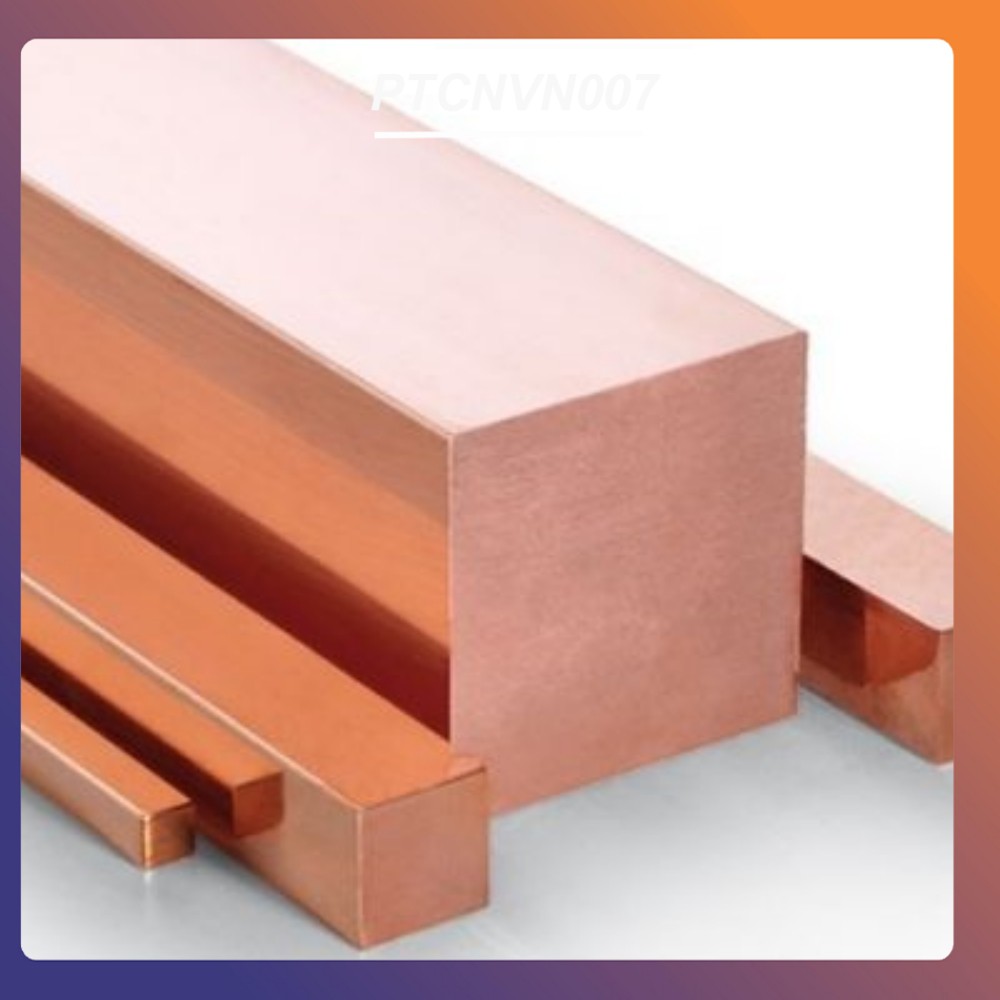 THANH ĐỒNG ĐỎ/ĐỒNG BẢN VUÔNG 10mm*10mm*150mm (dài 15cm) Dùng Chế Máy Hàn CELL PIN và các thứ khác PTCNVN007