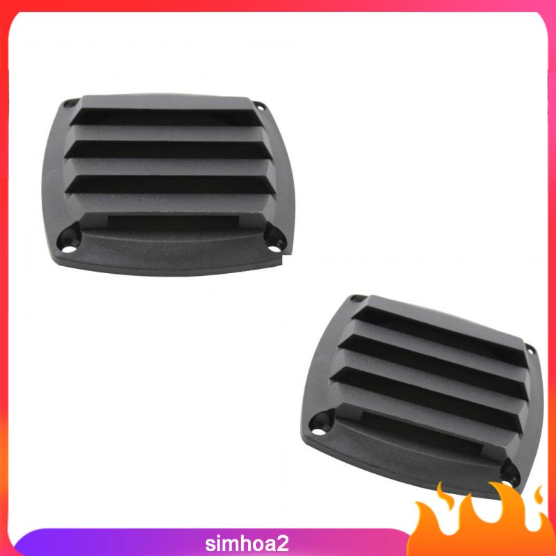 Set 2 Lỗ Thông Khí Bằng Nhựa 3 Inch Màu Đen Chuyên Dụng Cho Tàu Thuyền