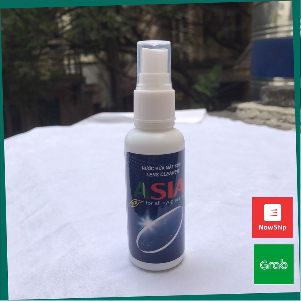 Nước Rửa Mắt Kính Lens Cleaner ASIA Chai Dạng Xịt 60 ml, Lau Sạch Bụi Bẩn, vết dầu, mồ hôi bám trên kính