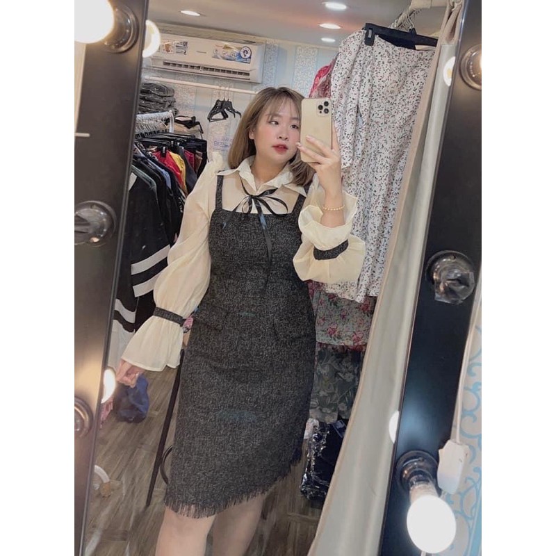 ĐẦM DẠ TAY DÀI BIGSIZE 60-90kg (có size)