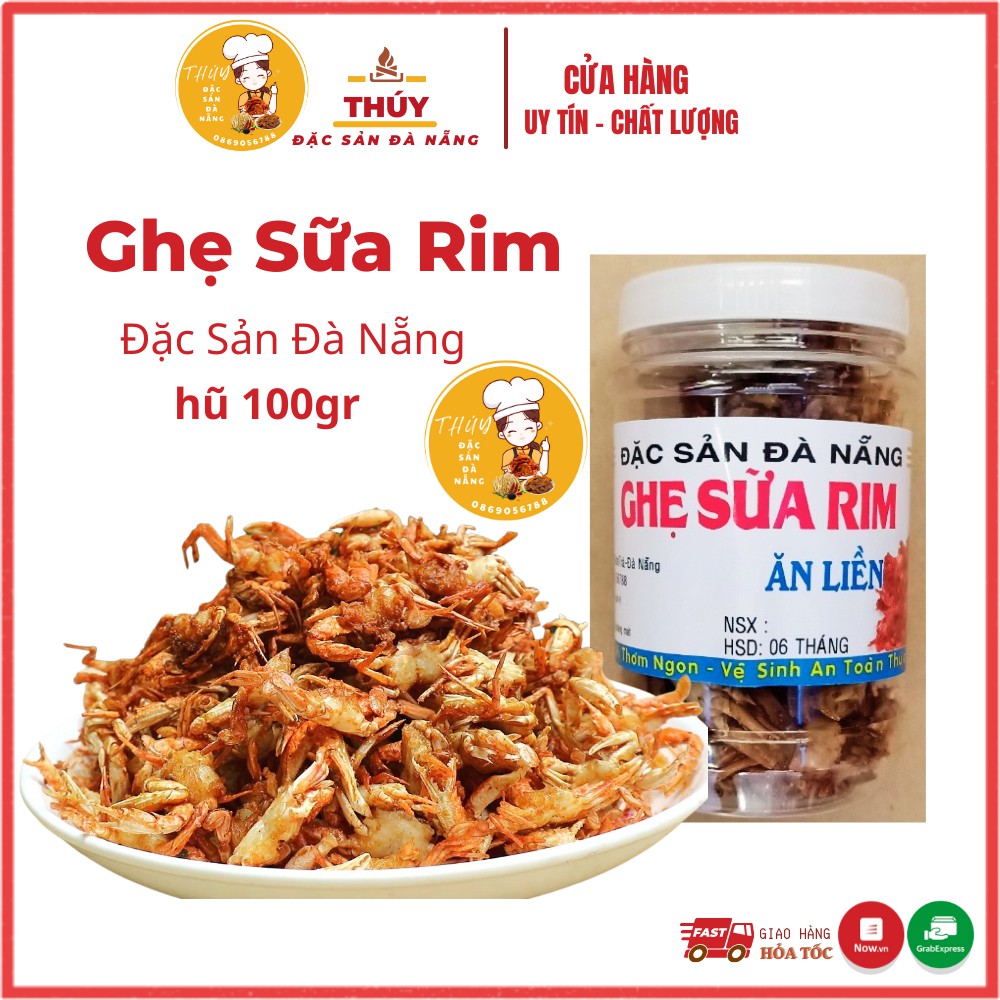 Ghẹ sữa rim gia vị ăn liền Thúy Đặc Sản Đà Nẵng loại 1 thơm ngon giàu dinh dưỡng chuẩn vị nhà làm