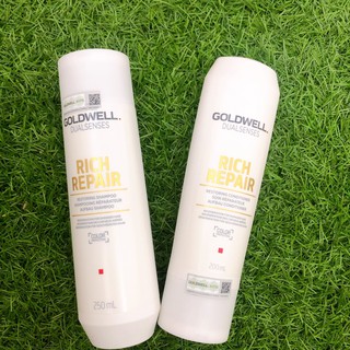 (Chính Hãng) Gội Xả Phục Hồi Tóc Hư Tổn GOLDWELL DUALSENSES RICH REPAIR 250ML/200ML