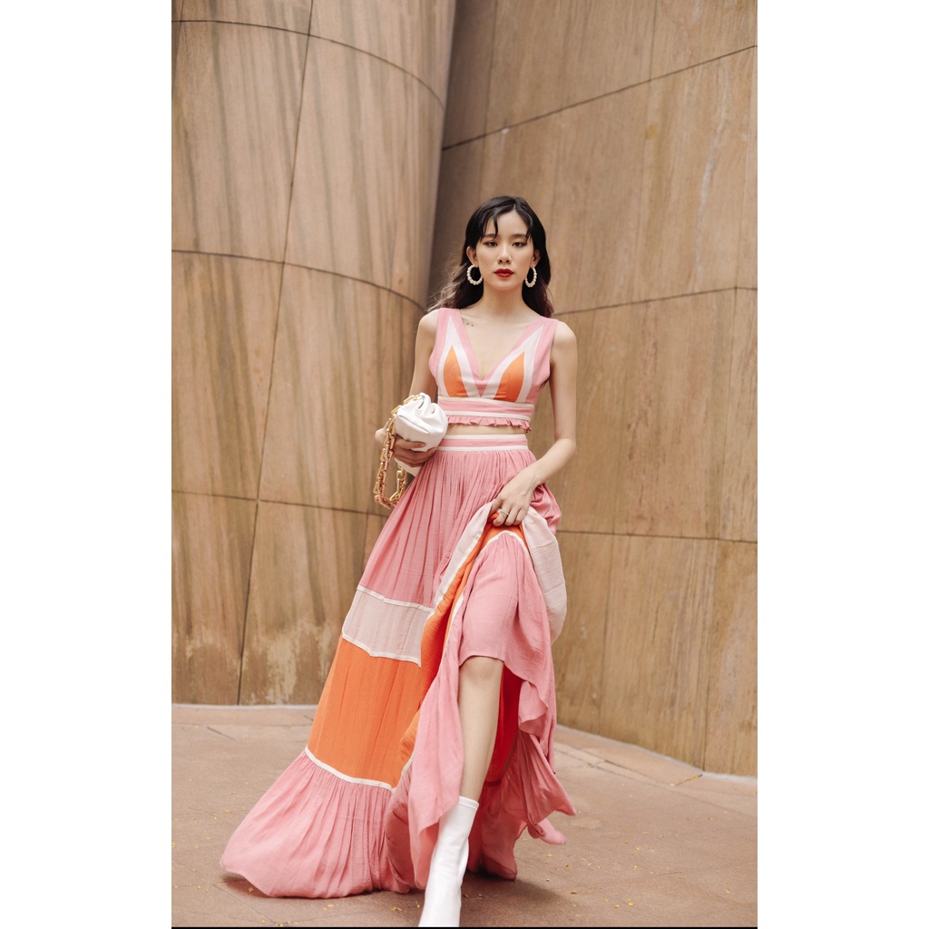 SÒ VINTAGE - Chân váy xòe phối màu | BigBuy360 - bigbuy360.vn