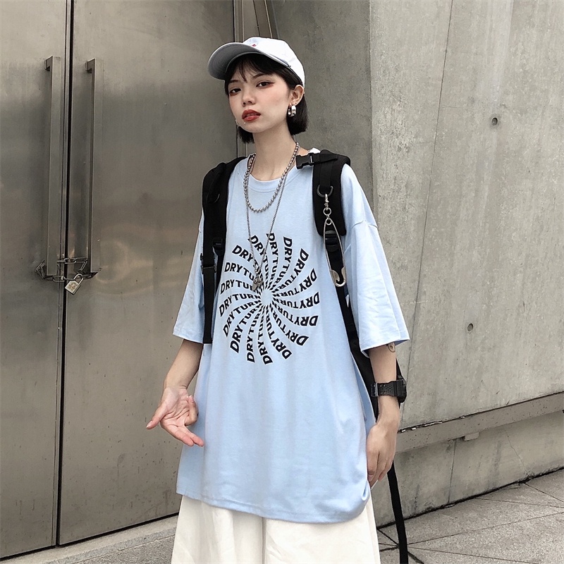 Áo phông tay lỡ form rộng Yinxx, áo thun unisex cổ tròn nam nữ oversize ATL181