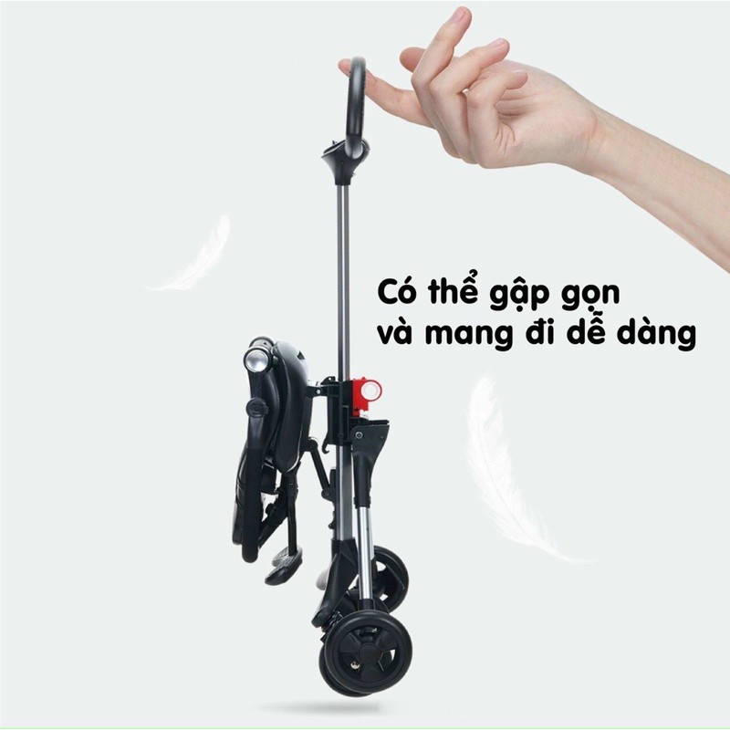 Xe đẩy du lịch đẩy chiều -gấp gọn Tomorrow( full phụ kiện)