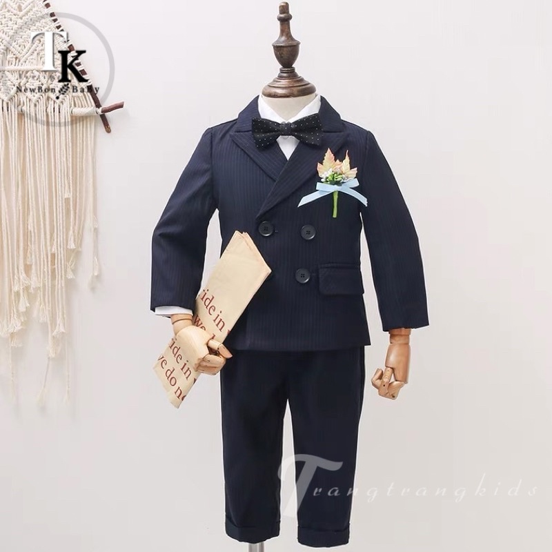 ( HÀNG CAO CẤP Có Sẵn ) BỘ QUẦN ÁO VEST BẢNH BAO LỊCH LÃM CHO BÉ TRAI 12-20 kg