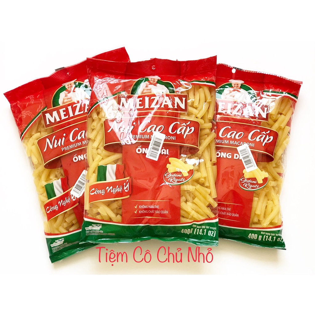 Nui cao cấp Meizan gói 400g -ống dài