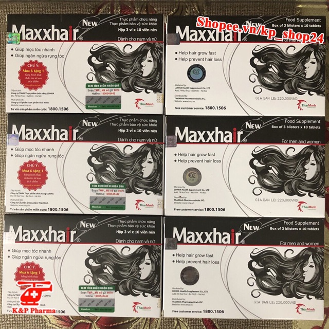Viên uống MAXHAIR giảm rụng tóc | BigBuy360 - bigbuy360.vn
